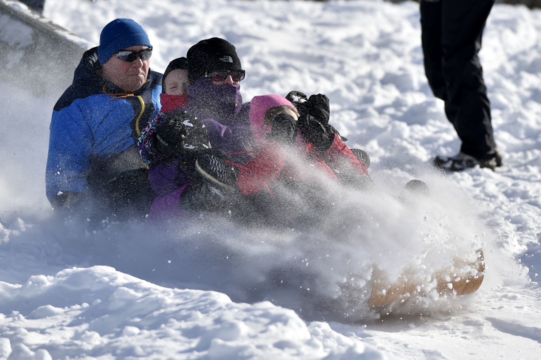 Burlington tobogganing